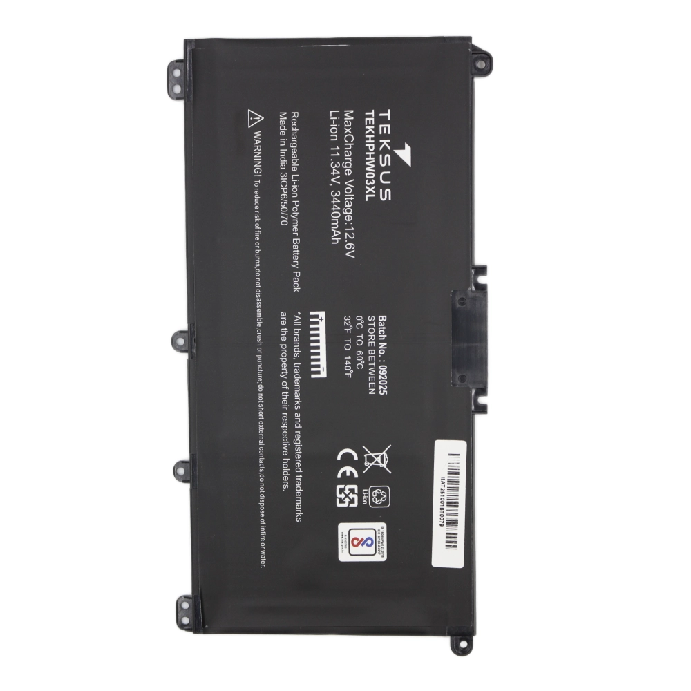 Teksus Laptop Battery Compatible For HP Pavilion 15-EG | HW03XL view 3